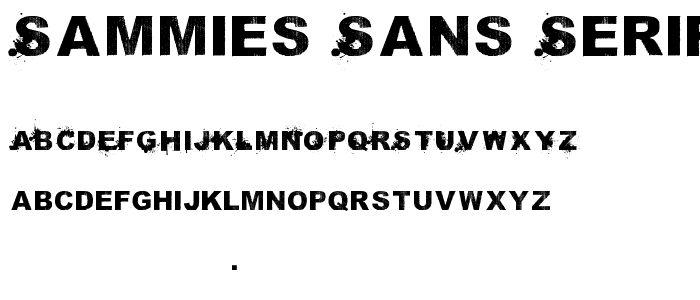 saMmiEs Sans serIf font